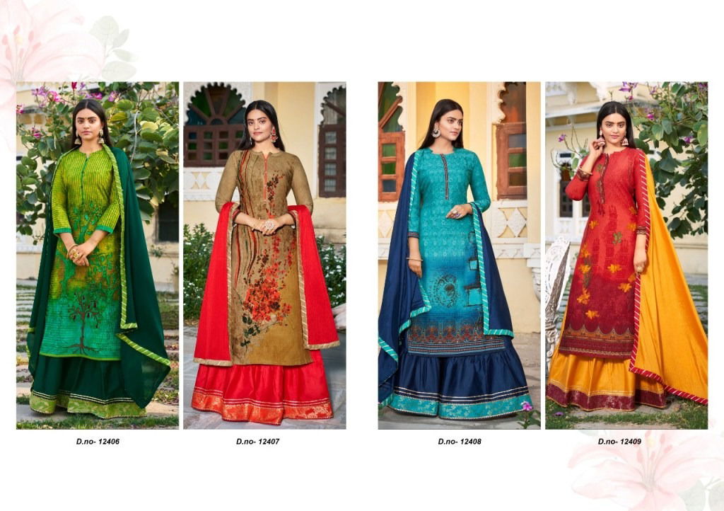 Kalaroop Venue 3 latest fancy Pure Digital Rayon Print Ethnic Wear Readymade Collection
